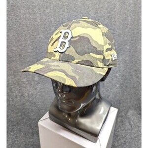 Boston Red Sox New Era 59FIFTY Camo Fitted Hat Size 7 3/4 MLB Authentic On Field